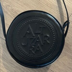 Altuzarra medallion coin black crossbody